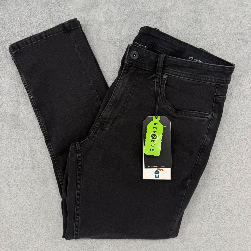The Perfect Jeans Slim Fit Strech Jeans Black‎ Steel Denim Repreve Mens 34x28